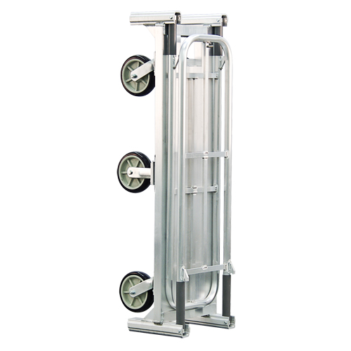 Aluminum U-Boat Folding Bulk Delivery Cart, 18" W x 61" L, 1200 lbs. Cap., Polyurethane Wheels Cantin et fils