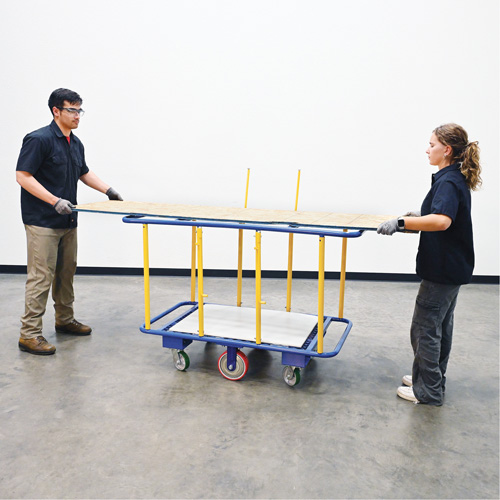 Chariot horizontal pour panneaux, 63-7/16" x 28-1/2" x 40-15/16", Capacit&eacute; 2000 lb Cantin et fils