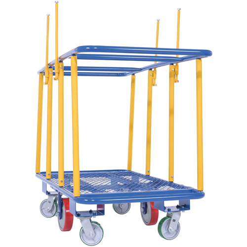 Chariot horizontal pour panneaux, 63-7/16" x 28-1/2" x 40-15/16", Capacit&eacute; 2000 lb Cantin et fils