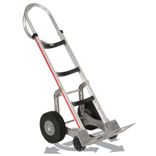 Self-Stabilizing Hand Truck, P-Handle Handle, Aluminum, 55'' Height, 500 lbs. Capacity Cantin et fils