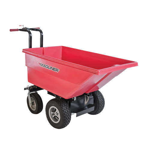 Chariot &agrave; bascule motoris&eacute;, Capacit&eacute; 6 cu.ft., 40" h x 25" la x 56" p Cantin et fils