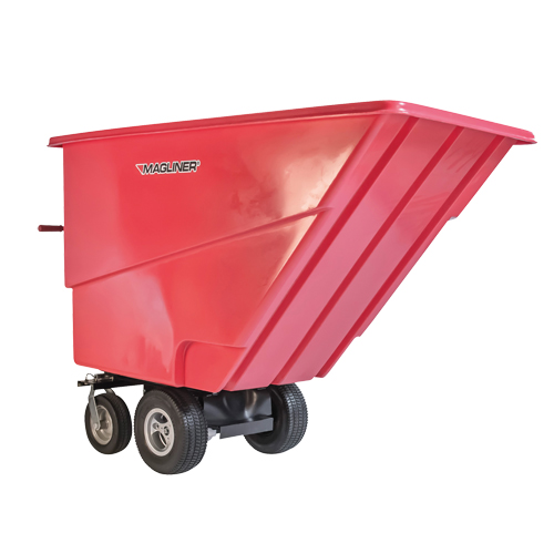 Chariot &agrave; bascule motoris&eacute;, Capacit&eacute; 27 cu. ft., 51" h x 81" la x 33" p Cantin et fils