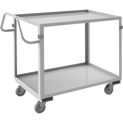 Industrial Grade Shelf Cart, 2 Tiers, 22-1/2" W x 36-1/2" H x 42-7/16" D, 600 lbs. Capacity Cantin et fils
