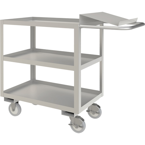 Industrial Grade Order Picking Cart, 39" H x 18-1/8" W x 45" D, 3 Shelves, 1200 lbs. Capacity Cantin et fils
