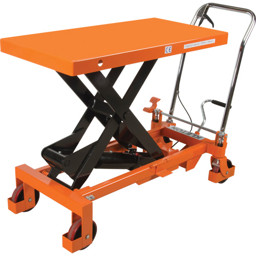 Table &eacute;l&eacute;vatrice &agrave; ciseaux hydraulique, 40" lo x 20 " la, Acier, Capacit&eacute; 2200 lb Cantin et fils