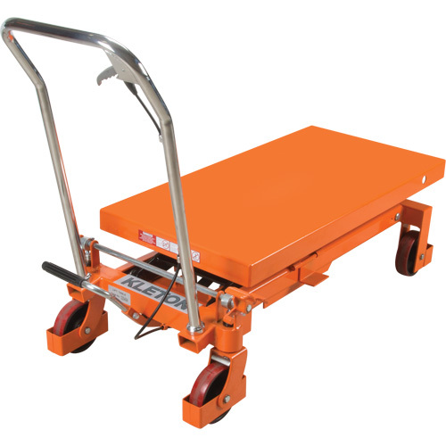 Table &eacute;l&eacute;vatrice &agrave; ciseaux hydraulique, 40" lo x 20 " la, Acier, Capacit&eacute; 2200 lb Cantin et fils