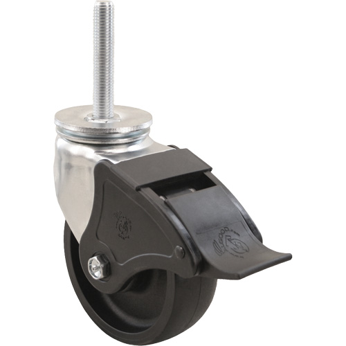 Roulette Emaxx RollX, Pivotant avec frein, Diam&egrave;tre 4" (101,6 mm), Capacit&eacute; 1200 lb (544,3 kg) Cantin et fils