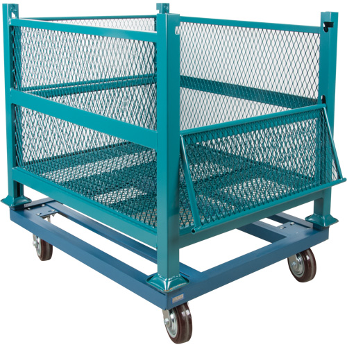 Socle roulant pour contenant ouvert en maille, 40,5" la x 34-1/2" p x 10" h, Capacit&eacute; de 3000 lb Cantin et fils