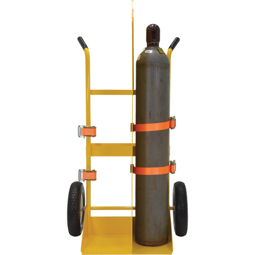 Welding Cylinder Torch Cart, Foam-Filled Wheels, 23-13/16" W x 22-13/16" L Base, 500 lbs. Cantin et fils