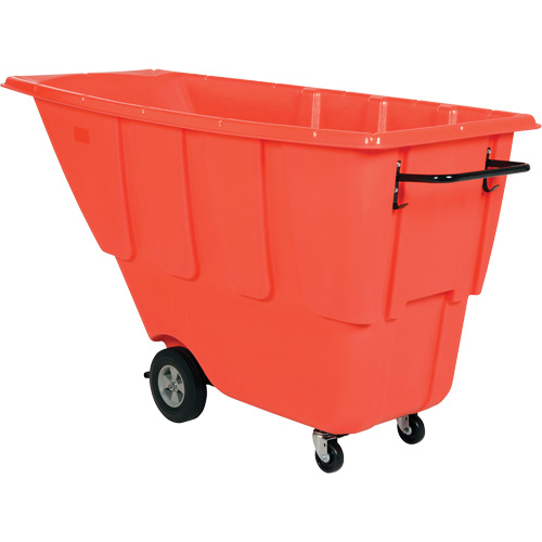 Chariot basculeur, Poly&eacute;thyl&egrave;ne, 0,5 vg³, Capacit&eacute; de charge de 450 lb Cantin et fils