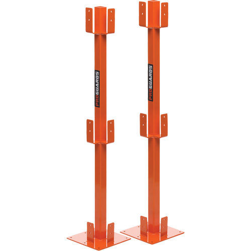ProGuards Temporary Guard Rail Posts, 8" W x 39" H, Orange Cantin et fils