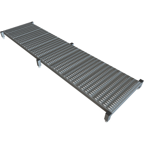 Plateforme de travail en une &eacute;tape &agrave; hauteur r&eacute;glable, 24" la x 97" pr, Capacit&eacute; de 800 lb, Enti&egrave;rement soud&eacute; Cantin et fils