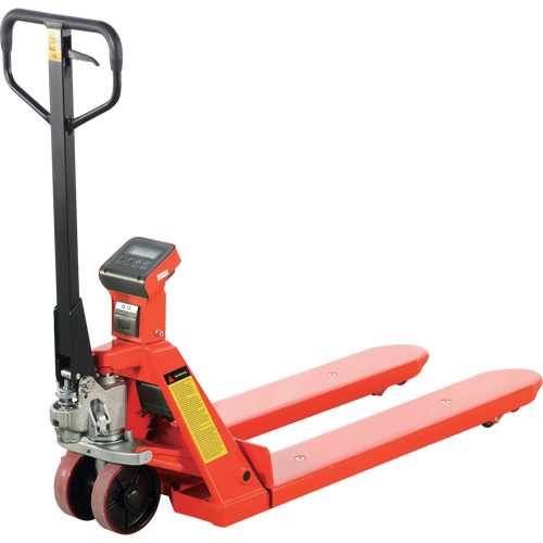 Transpalette avec balance et imprimante thermique Eco, 45" lo x 22,5" la, Capacit&eacute; de 4400 lb Cantin et fils