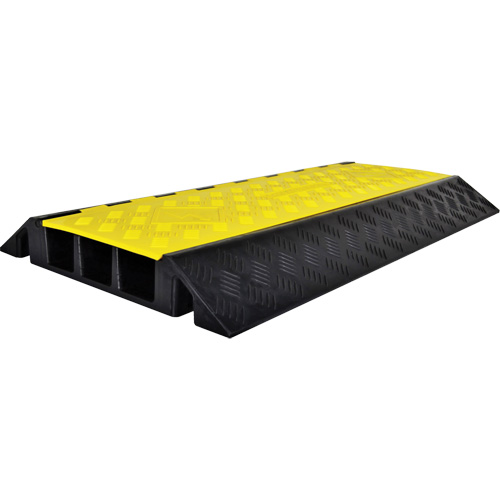 Powerhouse Heavy-Duty Straight Cable Protector, 3 Channels, 36" L x 19.75" W x 3" H Cantin et fils