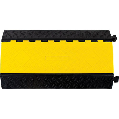 Powerhouse Heavy-Duty Straight Cable Protector, 3 Channels, 36" L x 19.75" W x 3" H Cantin et fils