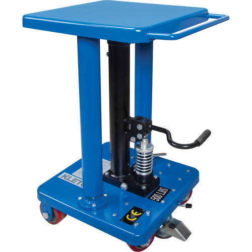Table de travail hydraulique, 18'' lo x 18'' la, Acier, Capacit&eacute; 500 lb Cantin et fils