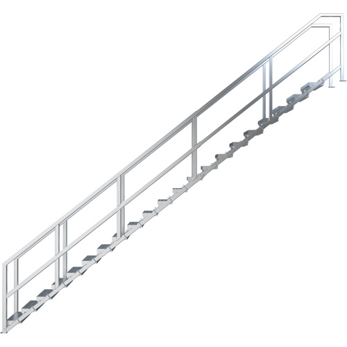 Syst&egrave;me d'escalier modulaire pour la construction de 17-21 marches SmartStairs, 157-1/2" ha Cantin et fils