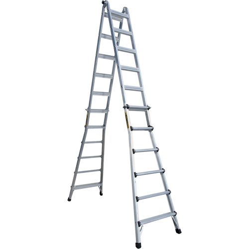 Telescoping Multi-Position Ladder, Aluminum, 300 lbs. Cantin et fils