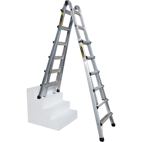 Telescoping Multi-Position Ladder, Aluminum, 300 lbs. Cantin et fils