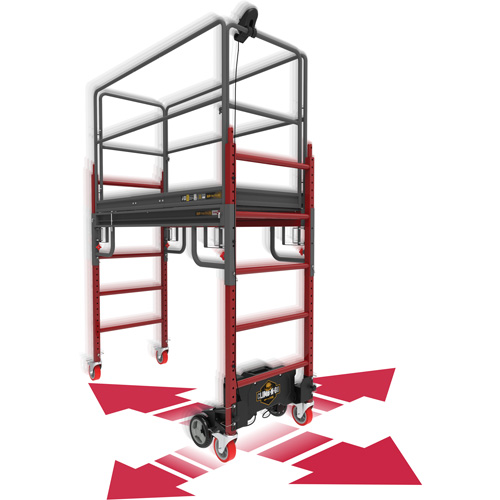 Complete Motorized Buildman 6' Baker Scaffold Kit, 31" D x 118-3/4" H Cantin et fils
