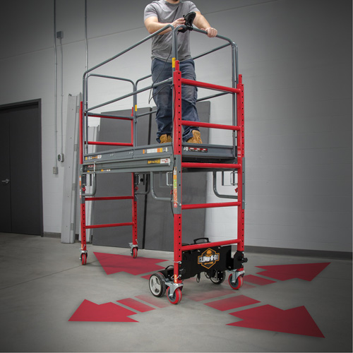 Complete Motorized Buildman 6' Baker Scaffold Kit, 31" D x 118-3/4" H Cantin et fils