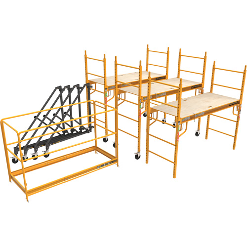 Trousse compl&egrave;te de tour d'&eacute;chafaudage pour cloison s&egrave;che de 18', 122" p x 236" h Cantin et fils