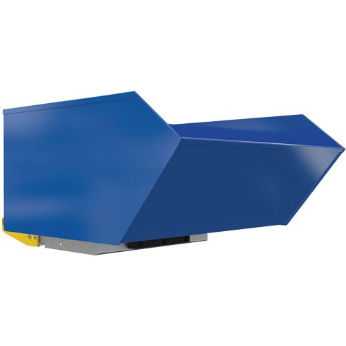 Light-Duty H-Style Bump & Dump Hopper, Steel, 1 cu.yd., Blue Cantin et fils