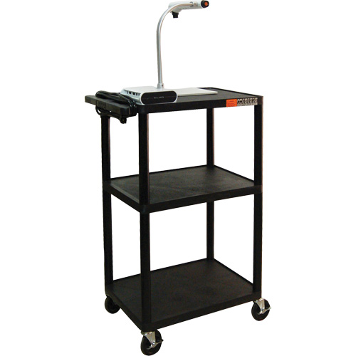 Chariot utilitaire &eacute;lectrique, 3 tiers, 24" x 42" x 18", Capacit&eacute; 300 lb Cantin et fils