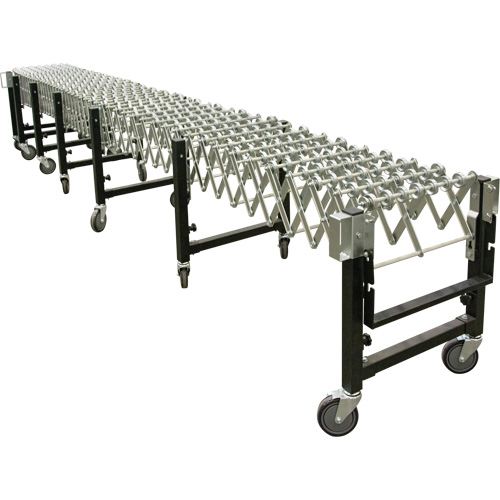 Convoyeur extensible, 23" la x 24' lo, Capacit&eacute; de 200 lb par pi lin. Cantin et fils