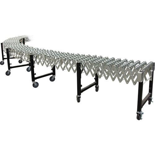 Convoyeur extensible, 23" la x 24' lo, Capacit&eacute; de 200 lb par pi lin. Cantin et fils