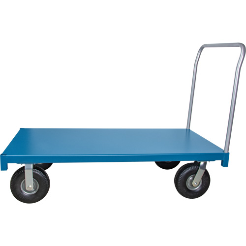  Chariot &agrave; plateforme pour l'ext&eacute;rieur, 48" lo x 30" la x Capacit&eacute; 1200 lb, Roues en Anticrevaison Cantin et fils