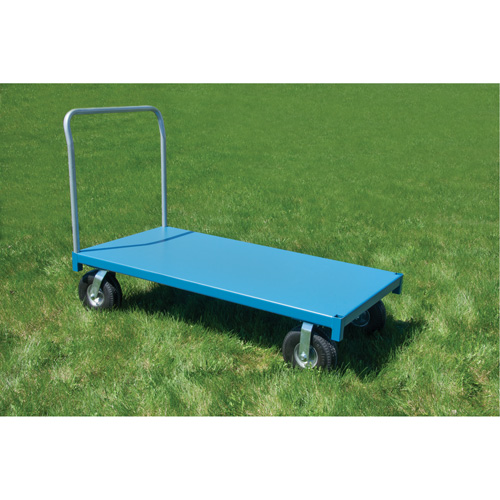  Chariot &agrave; plateforme pour l'ext&eacute;rieur, 48" lo x 30" la x Capacit&eacute; 1200 lb, Roues en Anticrevaison Cantin et fils