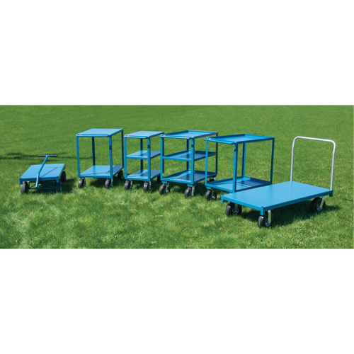 Chariot &agrave; plateforme pour l'ext&eacute;rieur, 48" lo x 30" la x Capacit&eacute; 1200 lb, Roues en Anticrevaison Cantin et fils