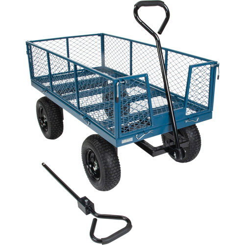Wagon with Drop Sides, 24" W x 48" L, 800 lbs. Capacity Cantin et fils