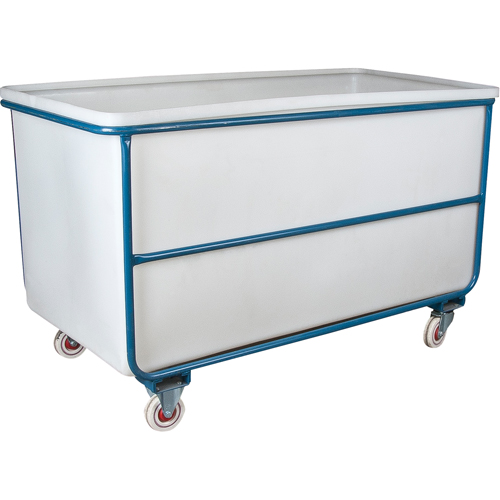Chariot-caisse &agrave; parois droites, Poly&eacute;thyl&egrave;ne blanc, 57" lo x 34" la x 33" h, Volume 22 pi³, Capacit&eacute; 1000 lb Cantin et fils