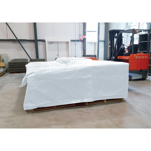 B&acirc;che isol&eacute;e, Poly&eacute;thyl&egrave;ne, Blanc, 20' x 12' x 8 mils Cantin et fils
