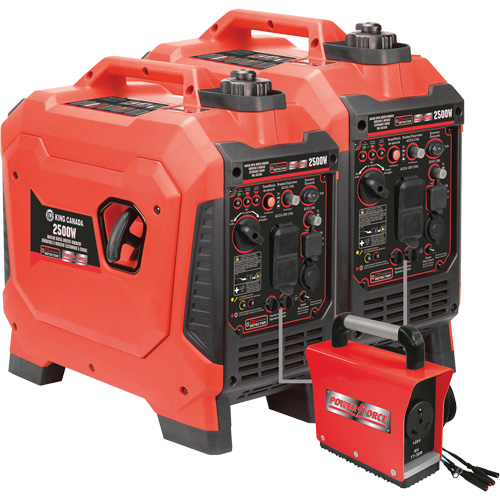G&eacute;n&eacute;ratrice &agrave; onduleur, Surtension 2500 W, Nominale 1800 W, R&eacute;servoir 4,2 L Cantin et fils