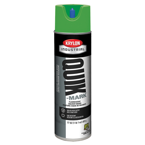 Peinture de marquage industrielle invers&eacute;e &agrave; base de solvant Quik-Mark, 17 oz, Canette a&eacute;rosol Cantin et fils