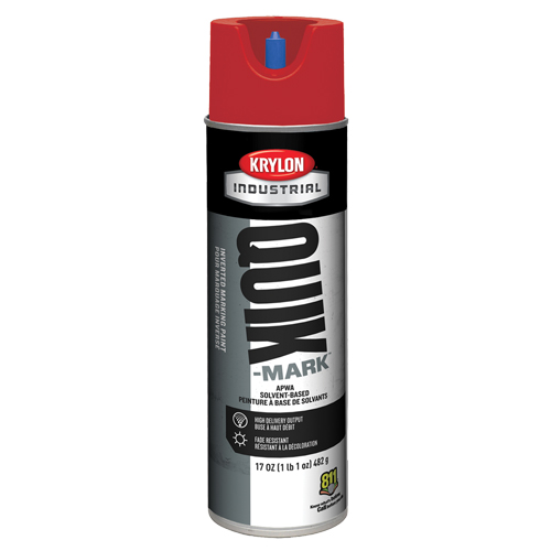 Peinture de marquage industrielle invers&eacute;e &agrave; base de solvant Quik-Mark, 17 oz, Canette a&eacute;rosol Cantin et fils