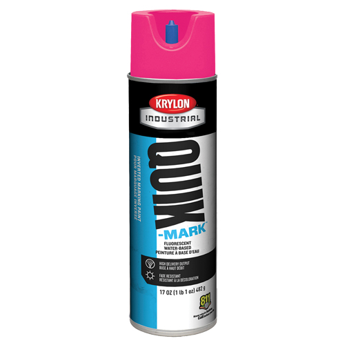 Peinture de marquage industrielle invers&eacute;e &agrave; base d'eau Quik-Mark, 17 oz, Canette a&eacute;rosol Cantin et fils