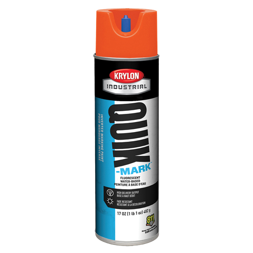 Industrial Quik-Mark Water-Based Inverted Marking Paint, 17 oz., Aerosol Can Cantin et fils
