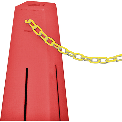 Traffic Cones - Accessories, Yellow, 2" Link, 20' Length Cantin et fils