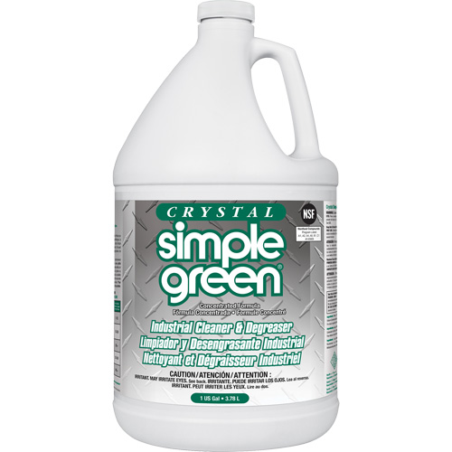 Nettoyant et d&eacute;graissant industriel Crystal Simple Green , 1 gal., Cruche Cantin et fils