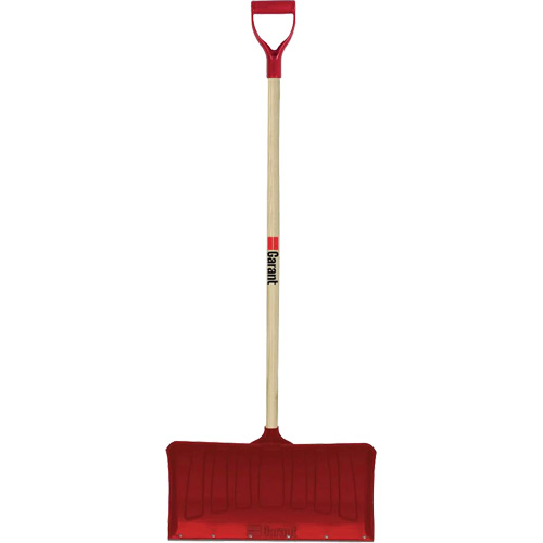 Red Snow Pusher, Polypropylene Blade, D-Grip Handle, 20-3/4" W Cantin et fils