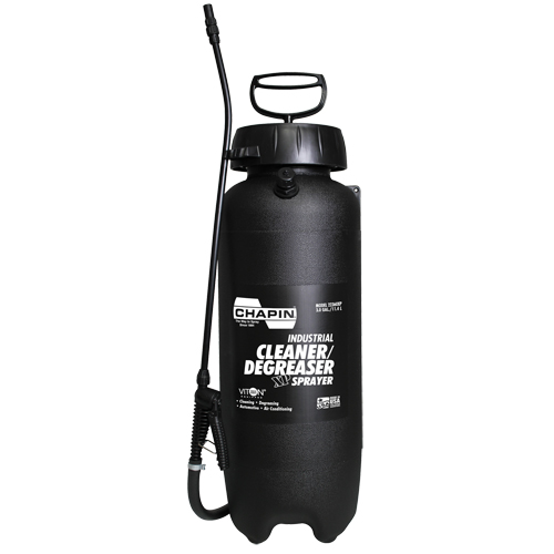 Vaporisateur industriel pour nettoyant & d&eacute;graissant Viton, 3 gal. (11,36 L), Plastique/Poly&eacute;thyl&egrave;ne, Lance de 18" Cantin et fils