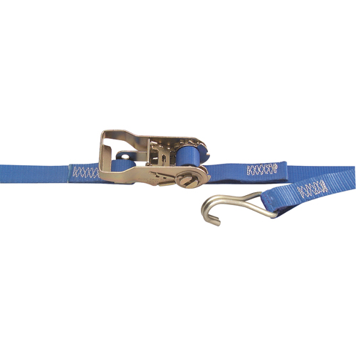 Heavy-Duty Utility Straps, Wire Hook, 1" W x 13' L, 167 lbs. (76 kg) Working Load Limit Cantin et fils