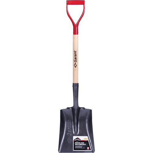 Pro Square Point Shovel, Wood, Tempered Steel Blade, D-Grip Handle, 27-3/4" Long Cantin et fils