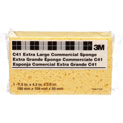Commercial Size Sponge, Cellulose, 4-1/2" W x 7-1/2" L Cantin et fils