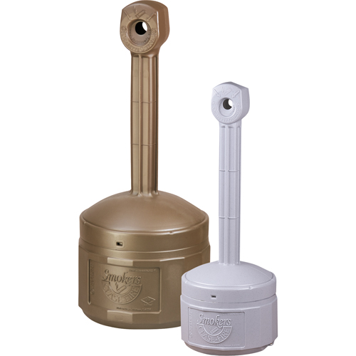 Cendriers Smoker's Cease-Fire, Sur pied, Plastique, Capacit&eacute; 4 gal. US, Hauteur 38-1/2" Cantin et fils
