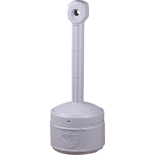 Smokers Cease-Fire&reg; Cigarette Butt Receptacle, Free-Standing, Plastic, 1 US gal. Capacity, 30" Height Cantin et fils